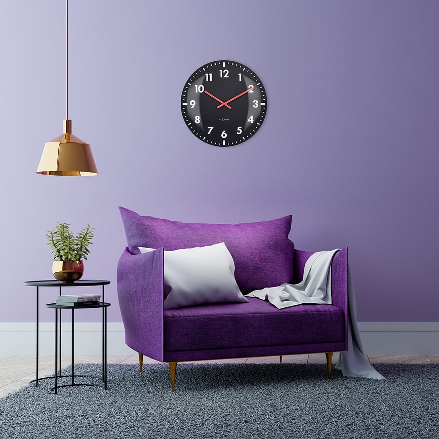 Reloj de Pared Duomo, 50 cm, negro