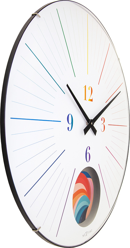 Reloj de pared con péndulo Duomo 50, amarillo