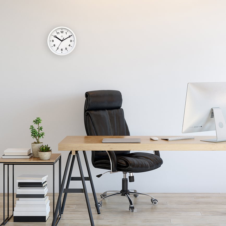 Reloj de Pared Easy, 20 cm, blanco