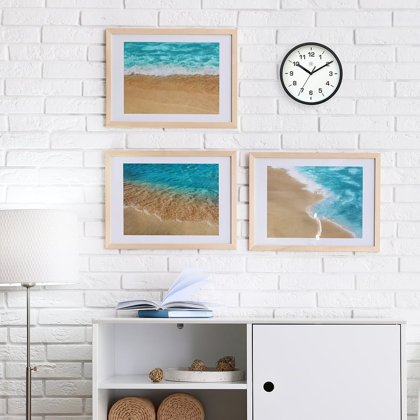 Reloj de Pared Easy, 20 cm, blanco