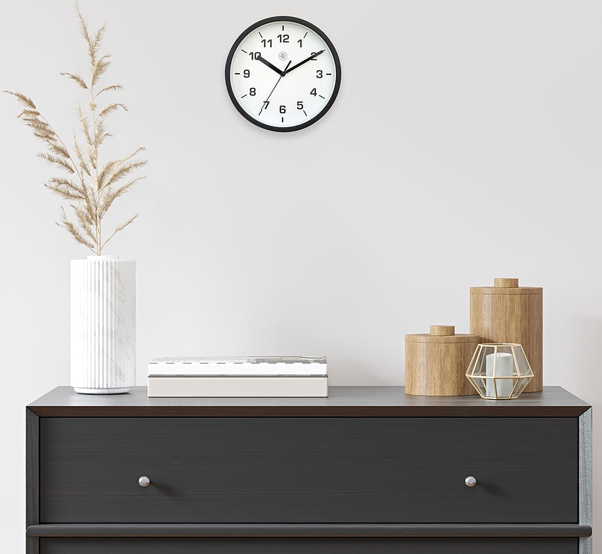 Reloj de Pared Easy, 20 cm, blanco