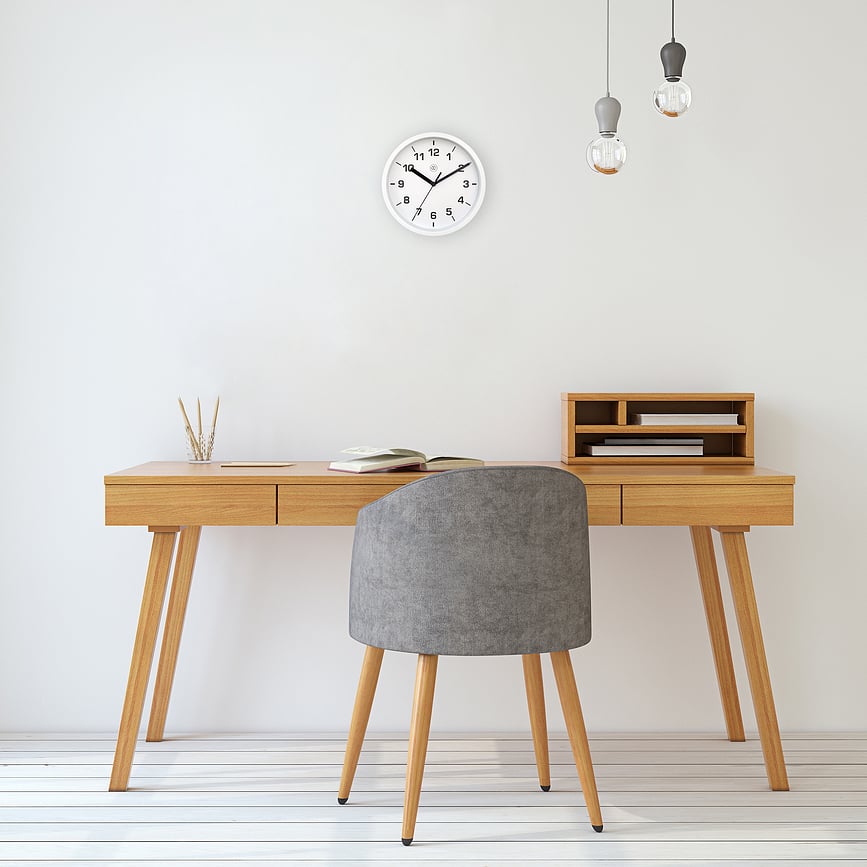 Reloj de Pared Easy, 20 cm, blanco