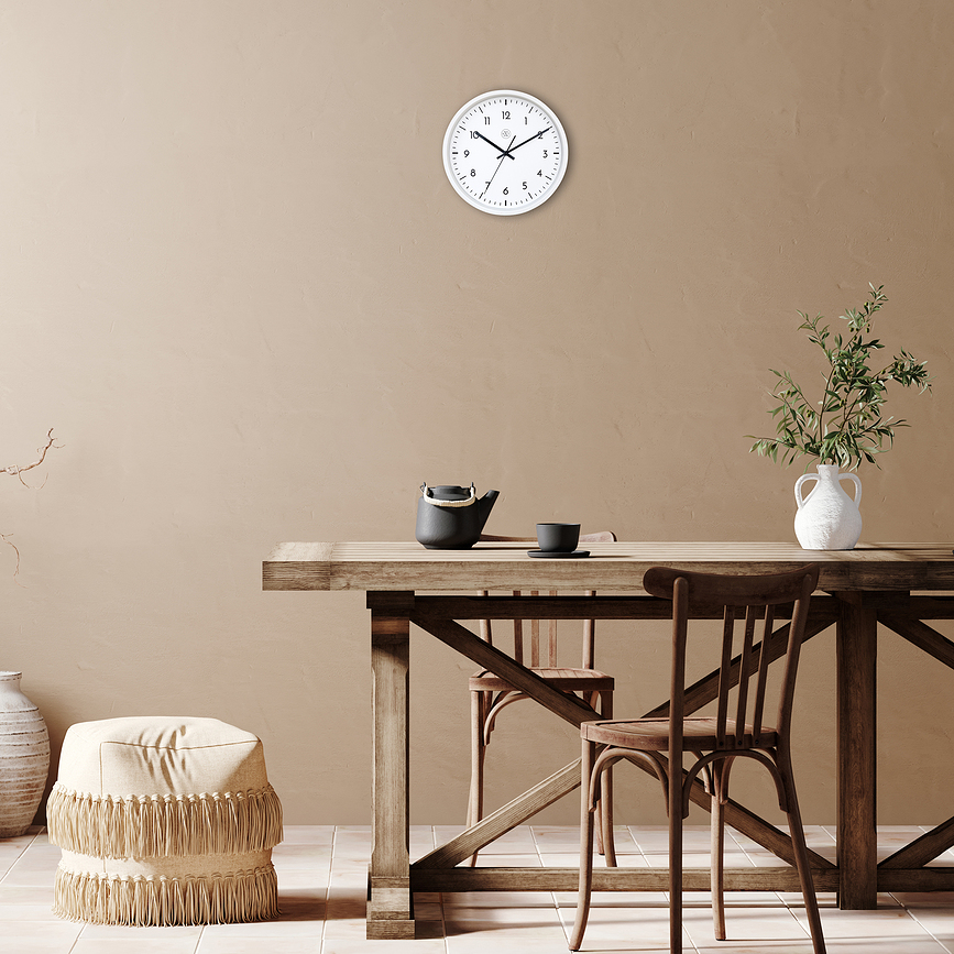 Reloj de Pared Easy big, 30 cm, blanco