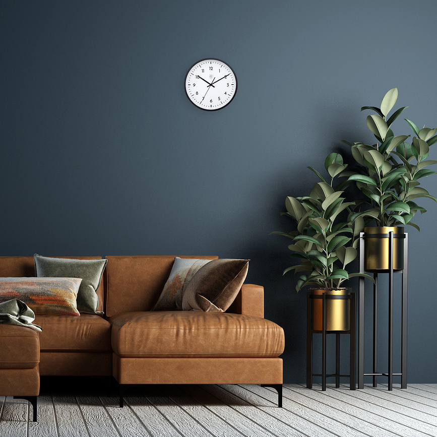 Reloj de Pared Easy big, 30 cm, blanco