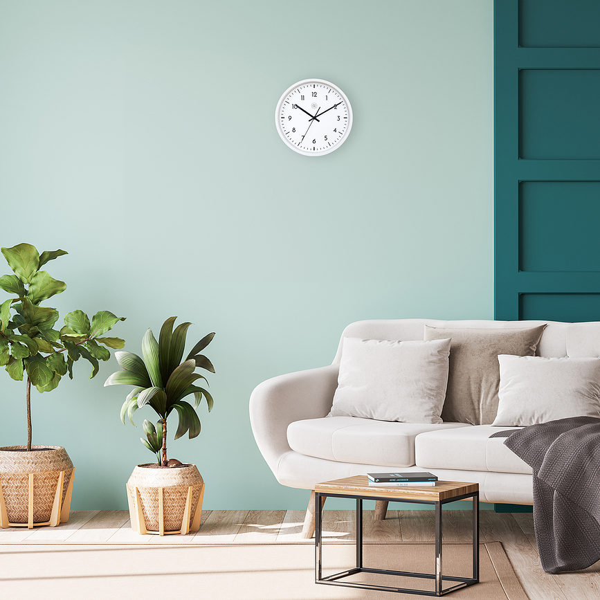 Reloj de Pared Easy big, 30 cm, blanco