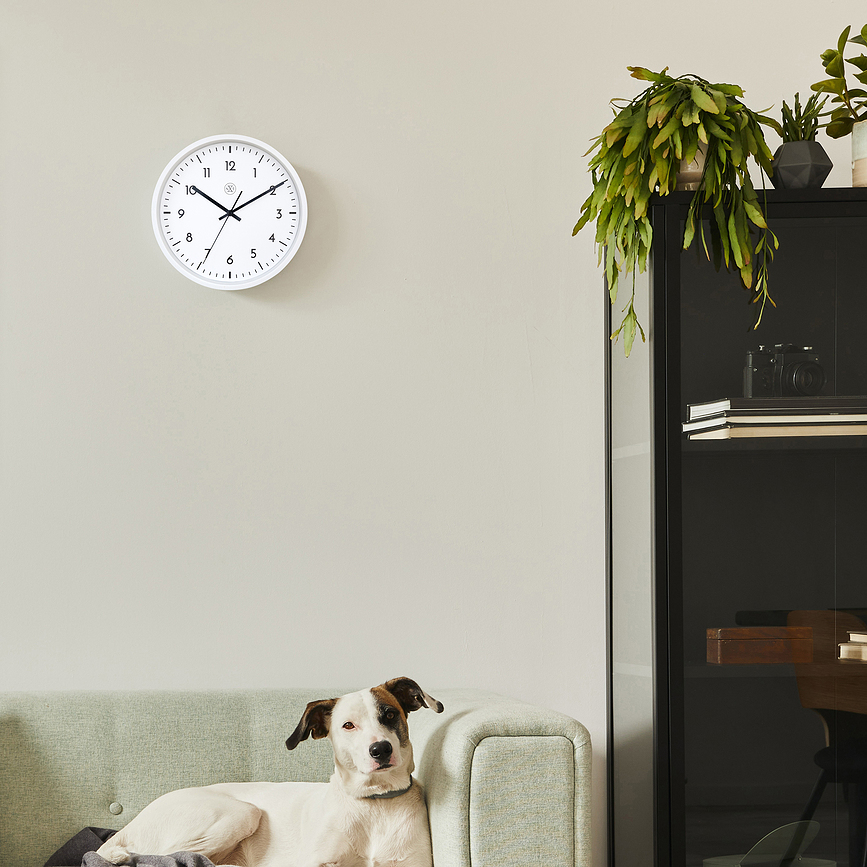 Reloj de Pared Easy big, 30 cm, blanco
