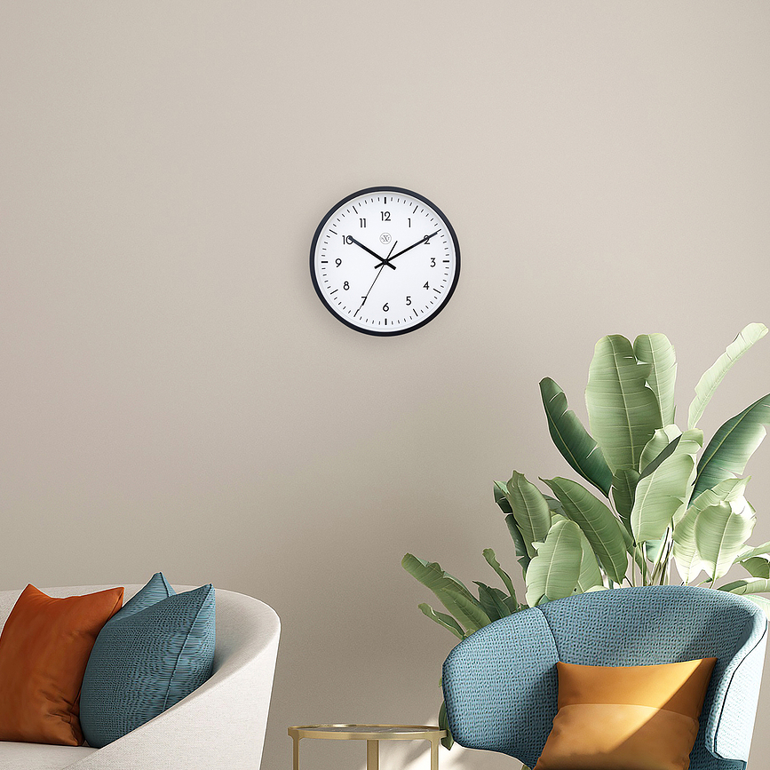 Reloj de Pared Easy big, 30 cm, blanco