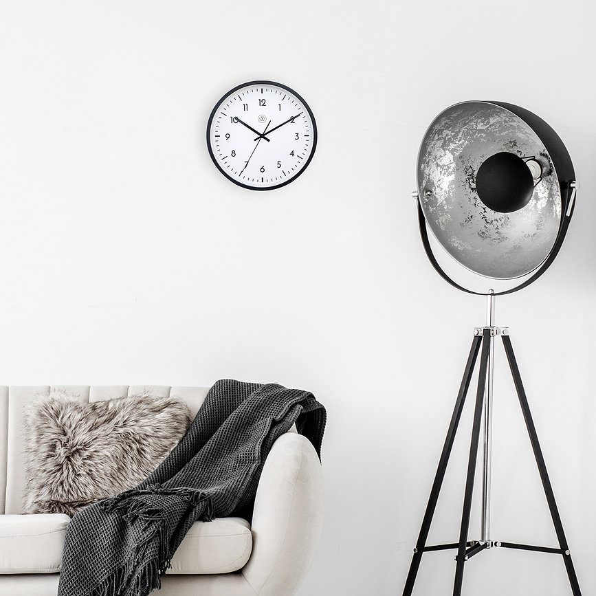 Reloj de Pared Easy big, 30 cm, blanco