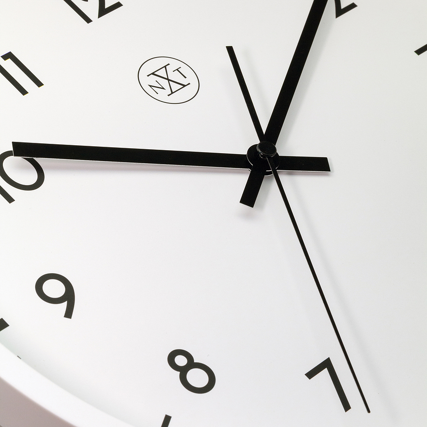 Reloj de Pared Easy big, 30 cm, blanco