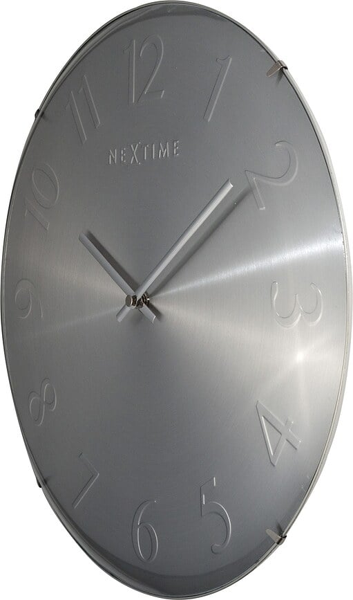 Reloj de pared Elegant Dome, azul