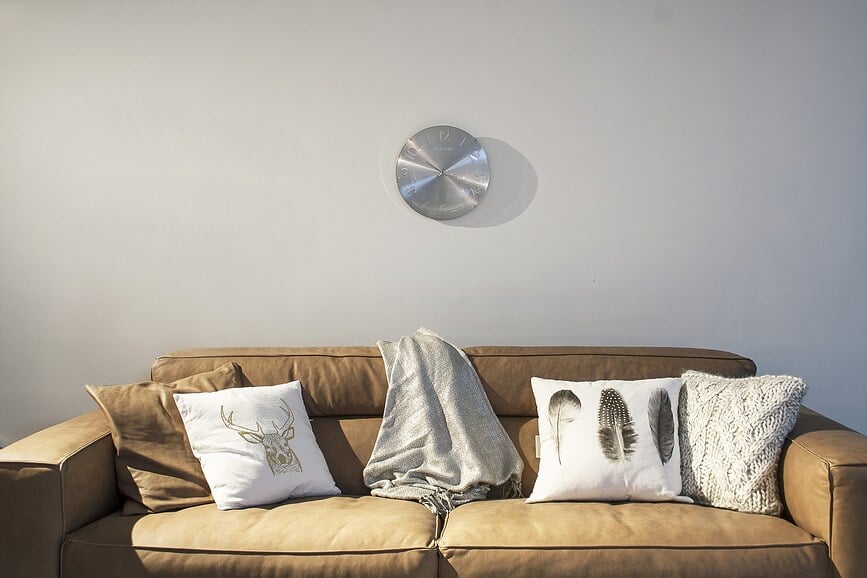 Reloj de pared Elegant Dome, azul