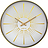 Reloj de Pared Excentric, blanco y dorado