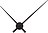 Reloj de pared Hands, 70 cm, negro