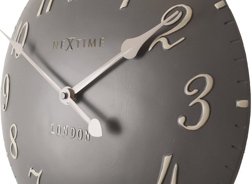 Reloj de Pared London Arabic, gris pardo