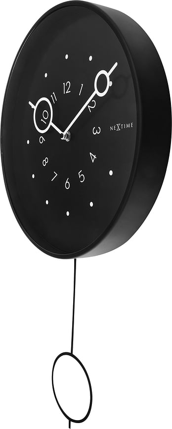 Reloj de pared Loop, negro