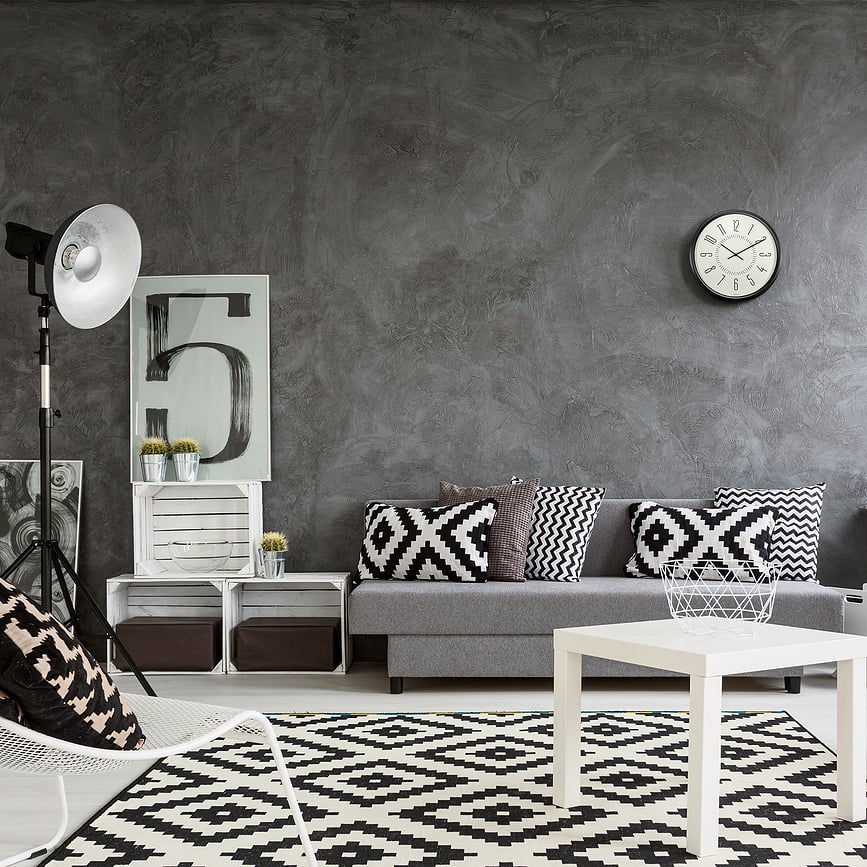 Reloj de pared Luminous, 30 cm, negro