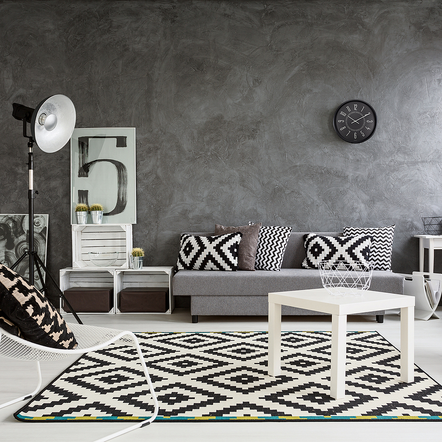 Reloj de pared Luminous, 30 cm, negro