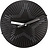 Reloj de Pared Motion Star, 30 cm, negro y blanco
