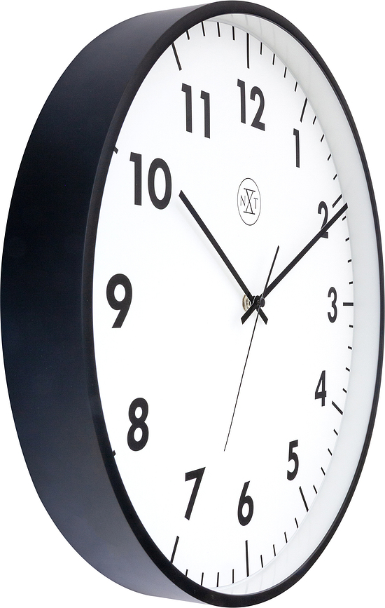 Reloj de Pared New, 40 cm, negro y blanco
