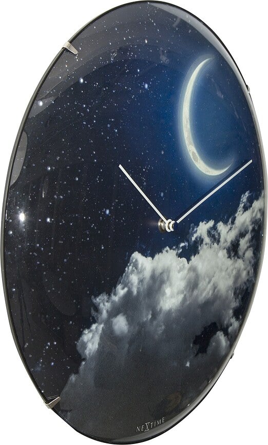 Reloj de pared New Moon Dome