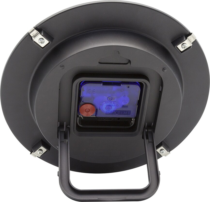 Reloj de pared o de sobremesa Big Stripe Mini, negro