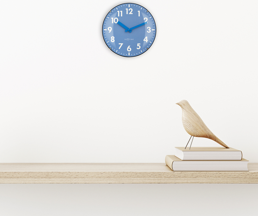 Reloj de pared o de mesa Duomo Mini, azul