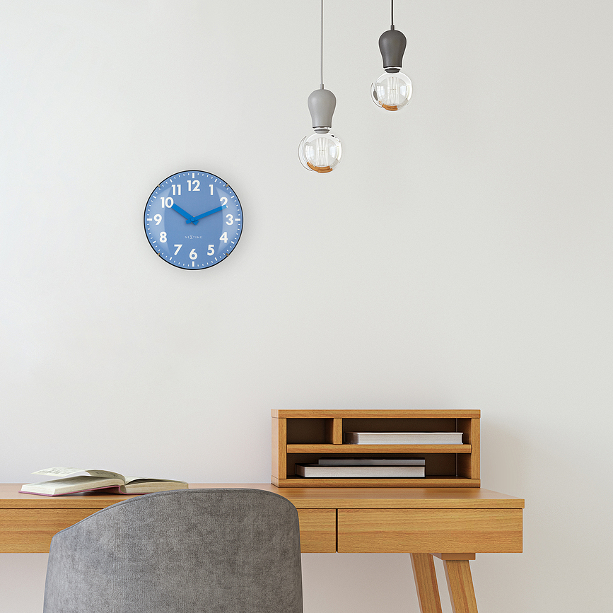 Reloj de pared o de mesa Duomo Mini, azul