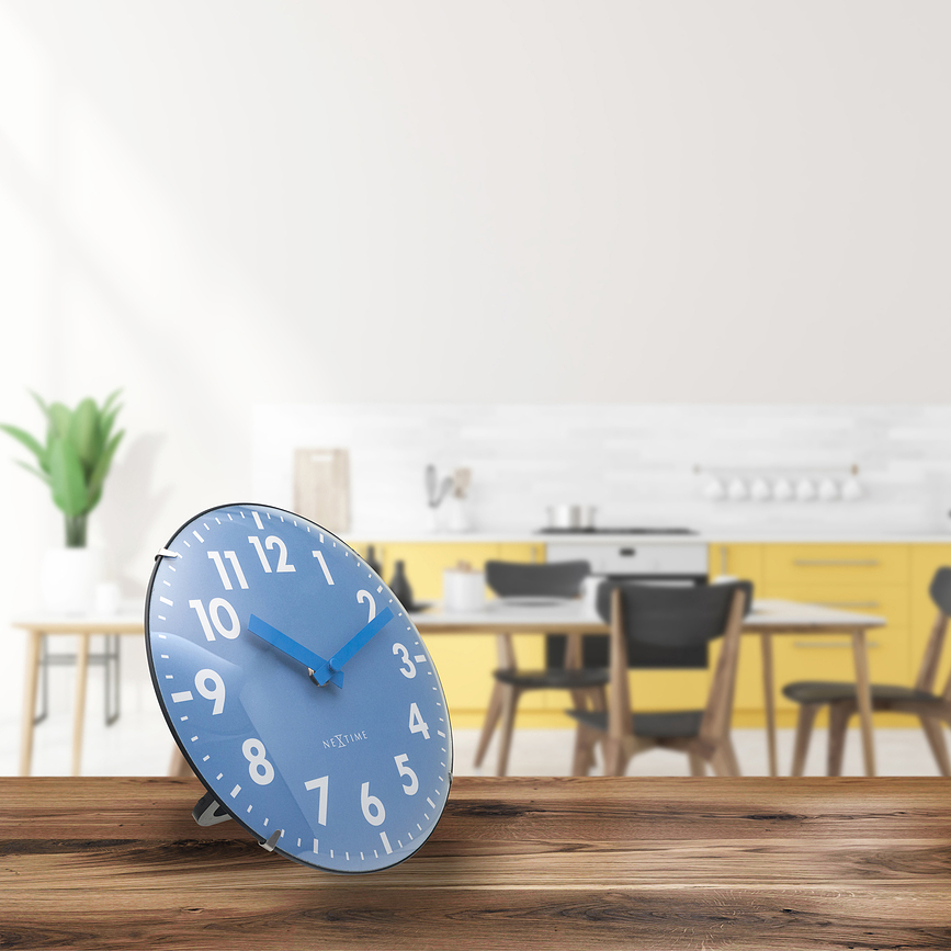 Reloj de pared o de mesa Duomo Mini, azul