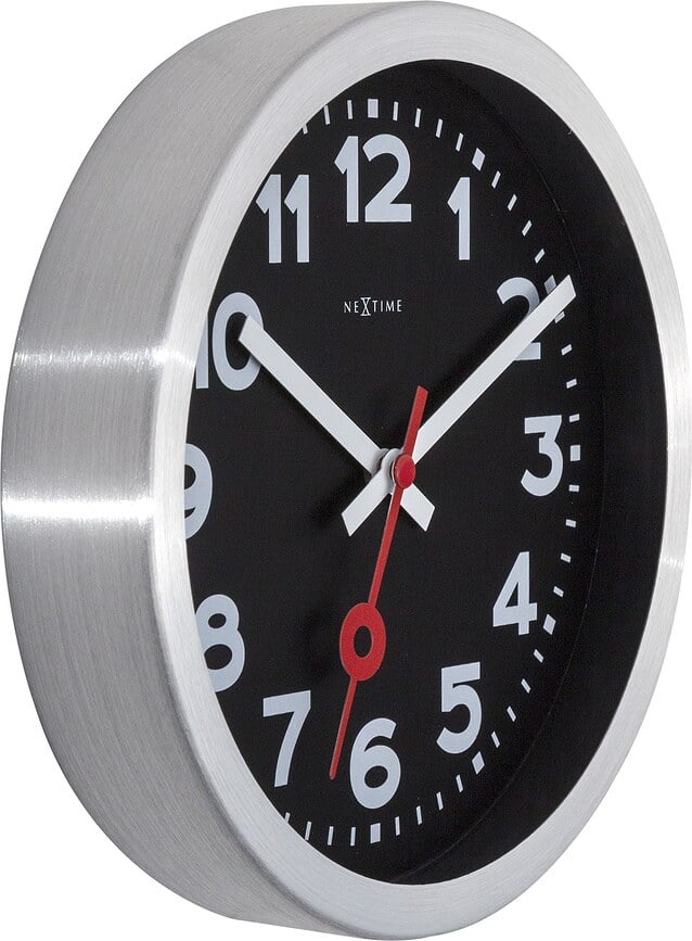 Reloj de pared o de mesa Station, 19 cm, con cifras 
ára
bes