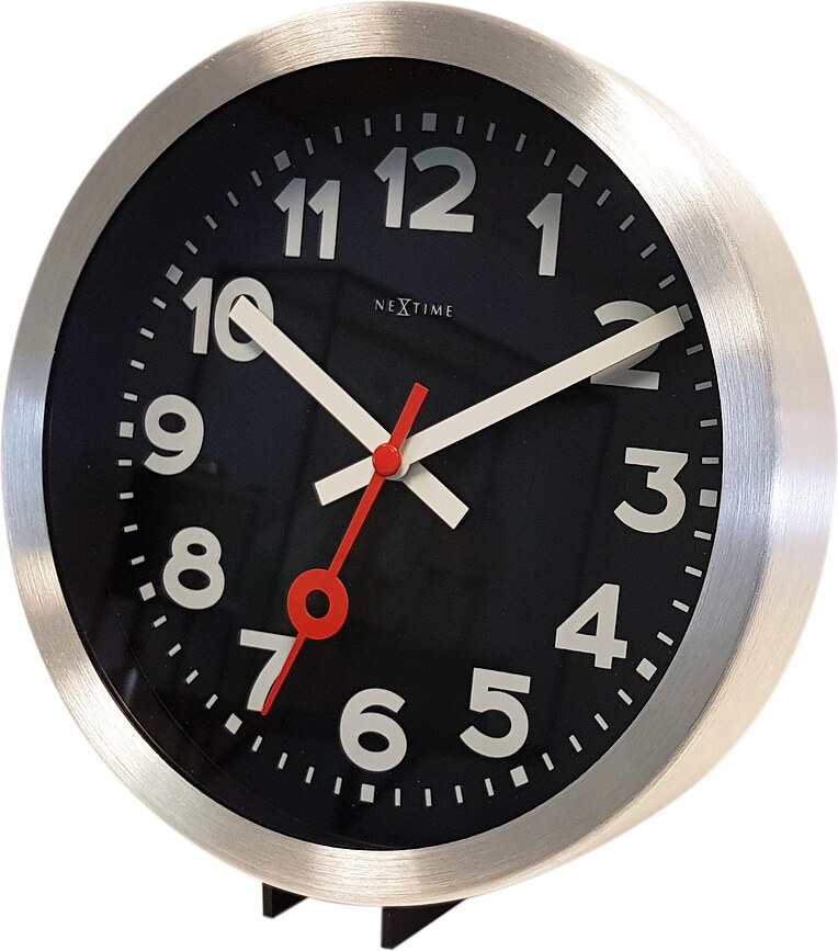 Reloj de pared o de mesa Station, 19 cm, con cifras 
ára
bes
