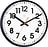 Reloj de Pared Peter, 26 cm, blanco y negro