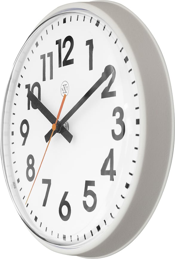 Reloj de Pared Peter, 26 cm, blanco y negro