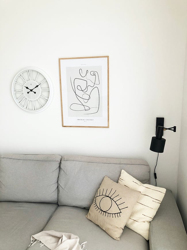 Reloj de pared Quebec, blanco