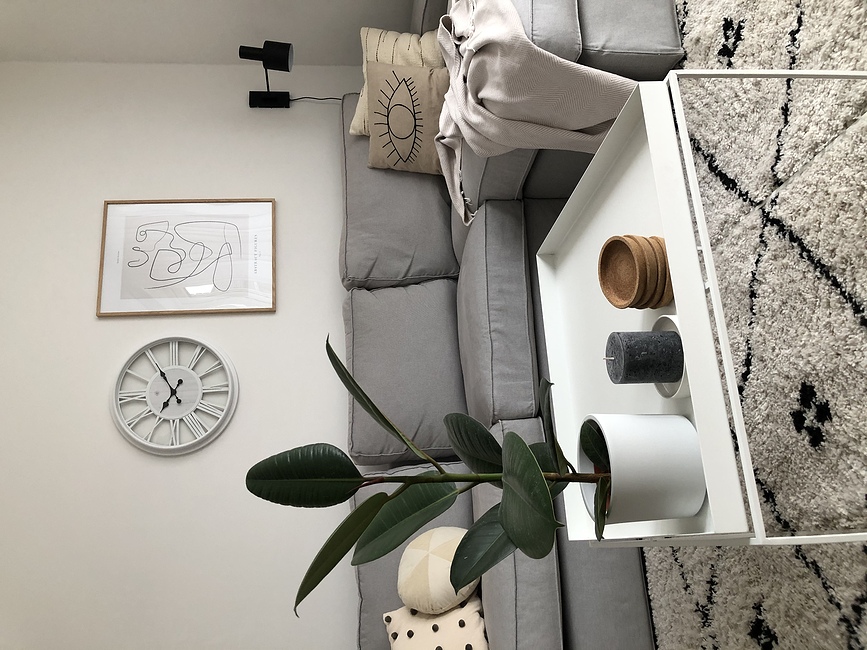 Reloj de pared Quebec, blanco