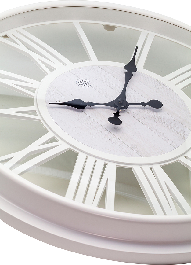 Reloj de pared Quebec, blanco