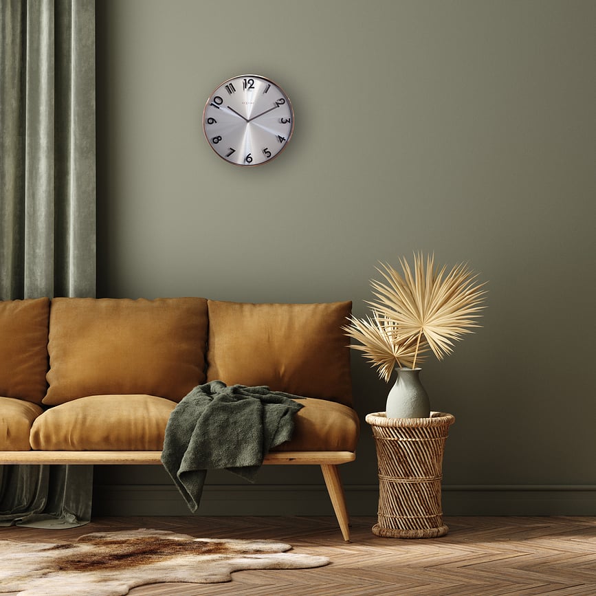 Reloj de Pared Reflection, de cobre