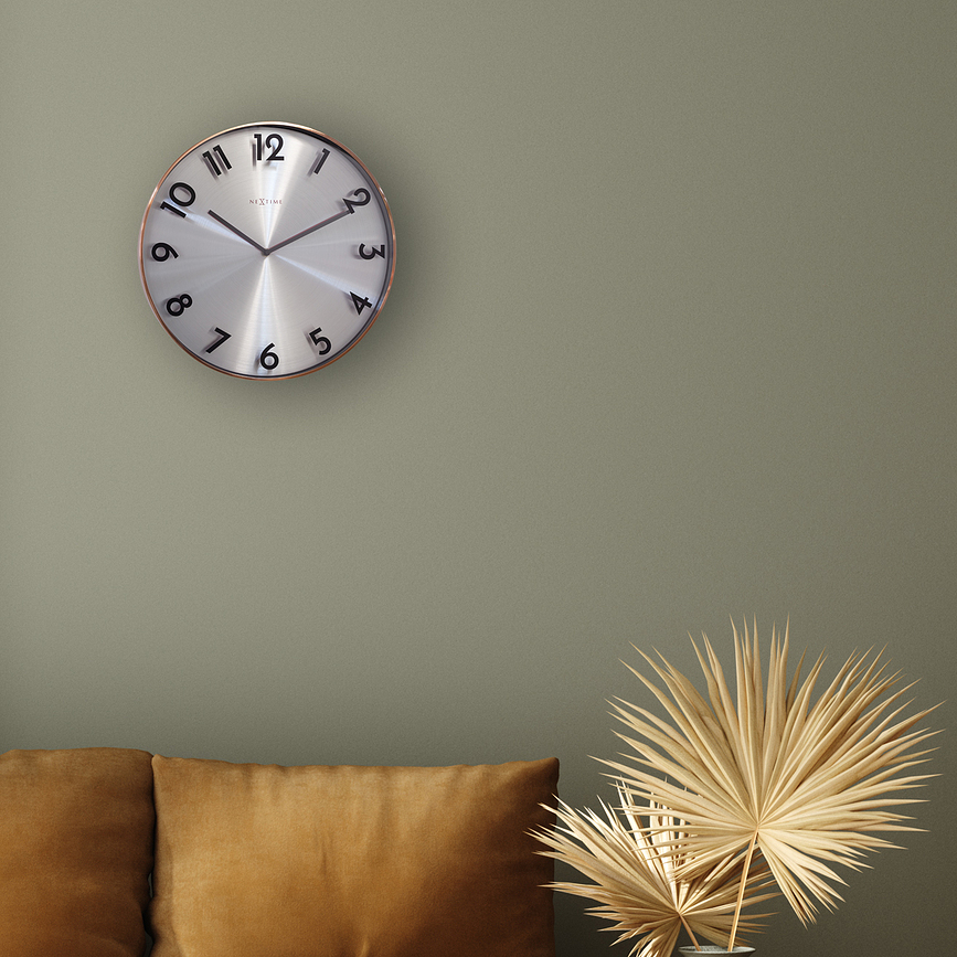 Reloj de Pared Reflection, de cobre