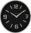 Reloj de pared Shuwan, negro
