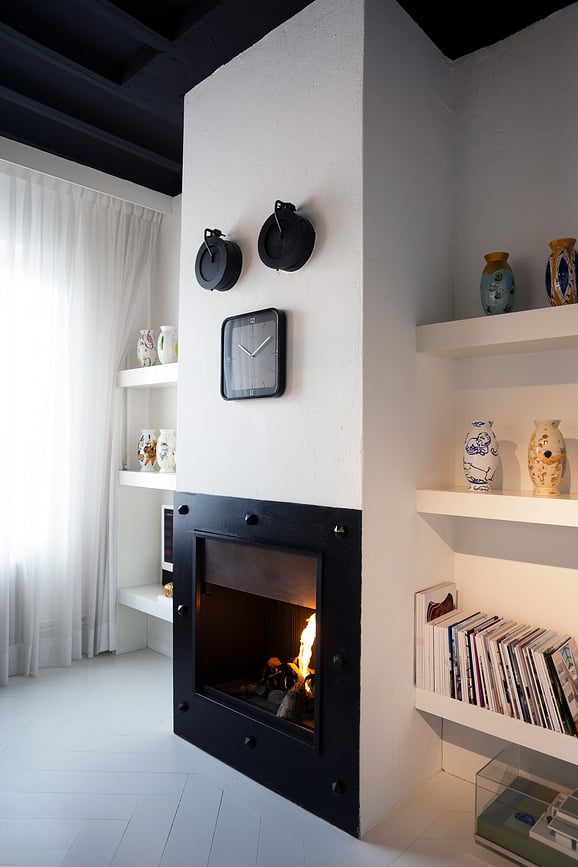 Reloj de Pared Square Wall, blanco