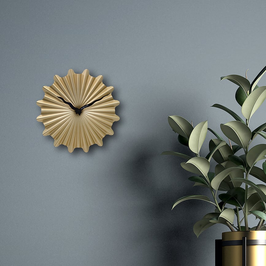 Reloj de Pared Sunny, dorado