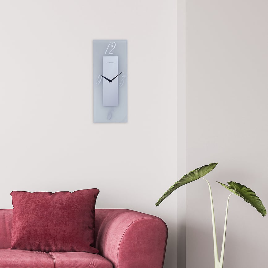 Reloj de Pared transparente Dali, gris