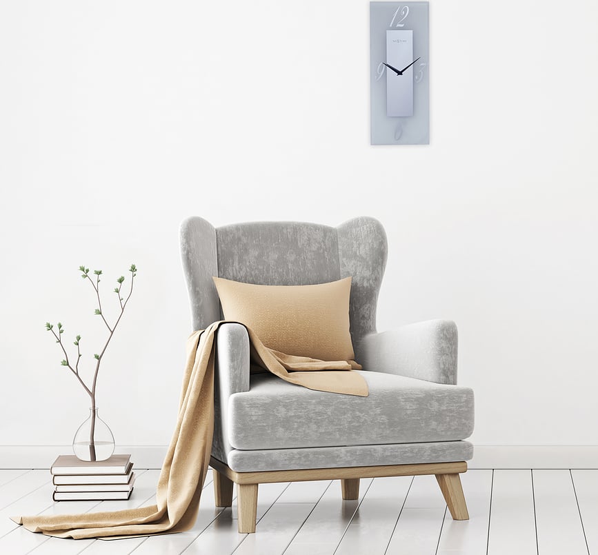 Reloj de Pared transparente Dali, gris