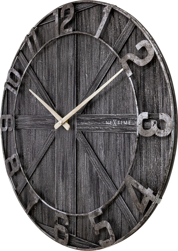 Reloj de pared York, negro