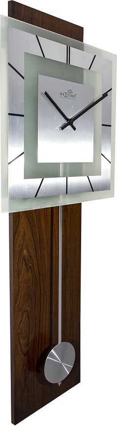 Retro Pendulum Square Ρολόι Τοίχου, τετράγωνο, ρετρό, με εκκρεμές