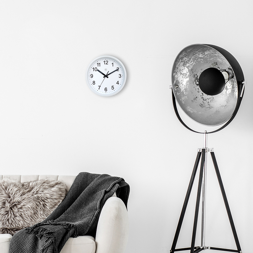 Robust Horloge Murale 25,5 cm, blanche