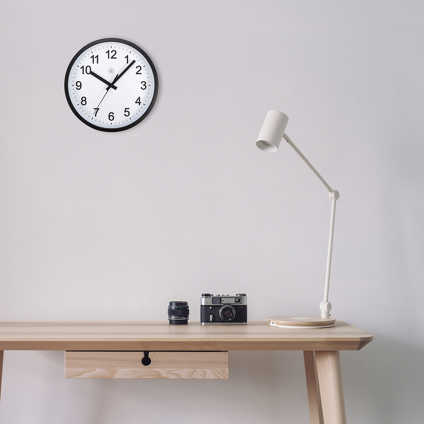 Robust Horloge Murale 25,5 cm, blanche