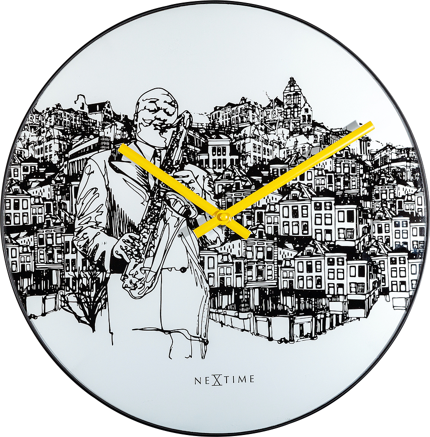 Sax City Horloge murale