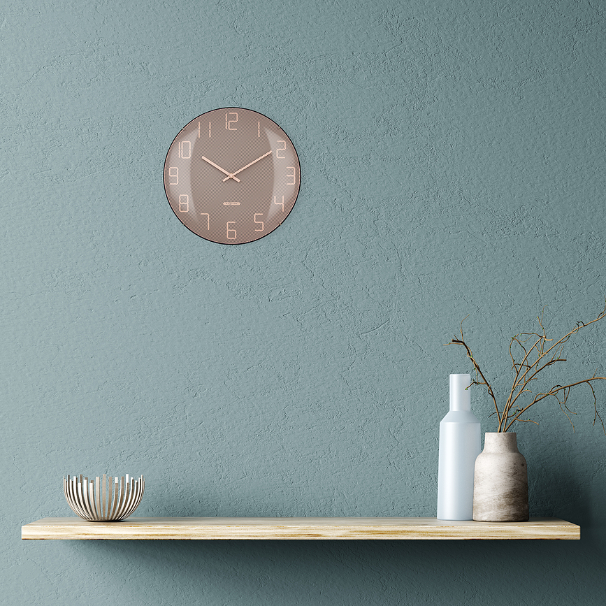 Shade Horloge murale, rose