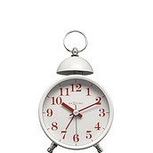 Single Bell Alarm clock white