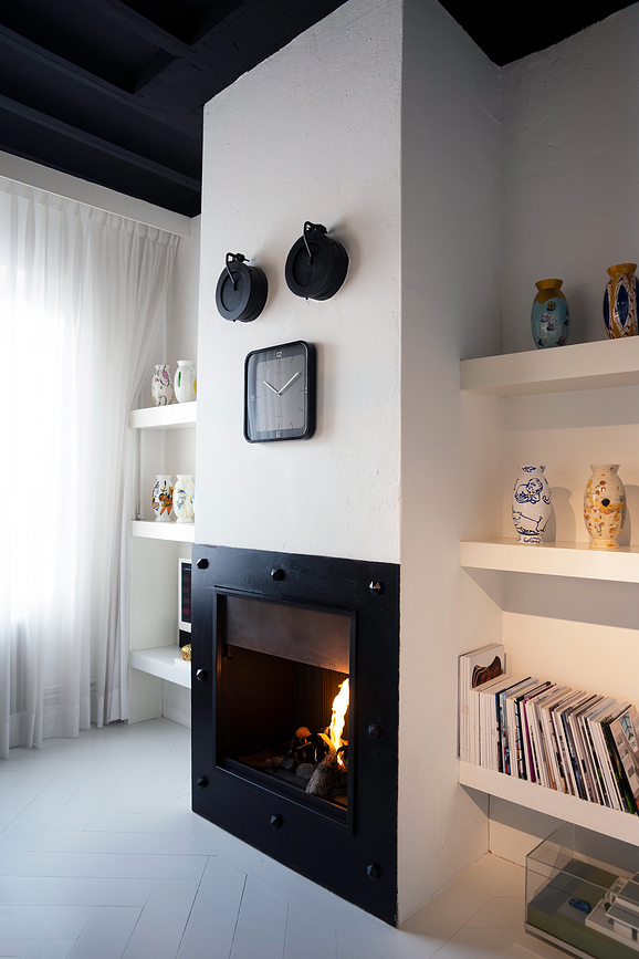 Square Wall Ρολόι Τοίχου, λευκό